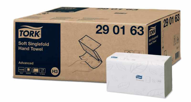 Håndklædeark Advanced zig - zag H3, á 250 stk