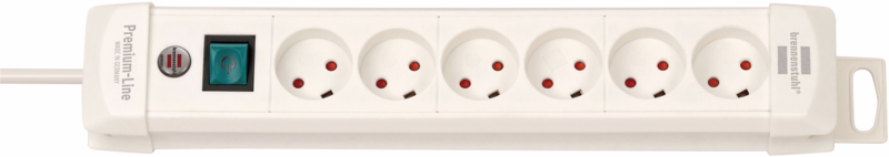 Kabelsæt 3 m, m/6 stik og afbryder