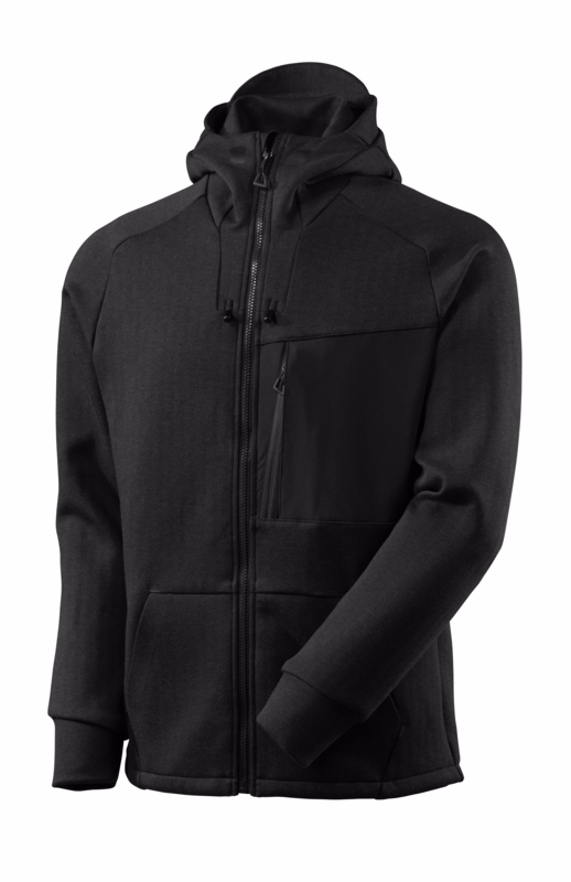 Hættetrøje 17384, sort, str. M