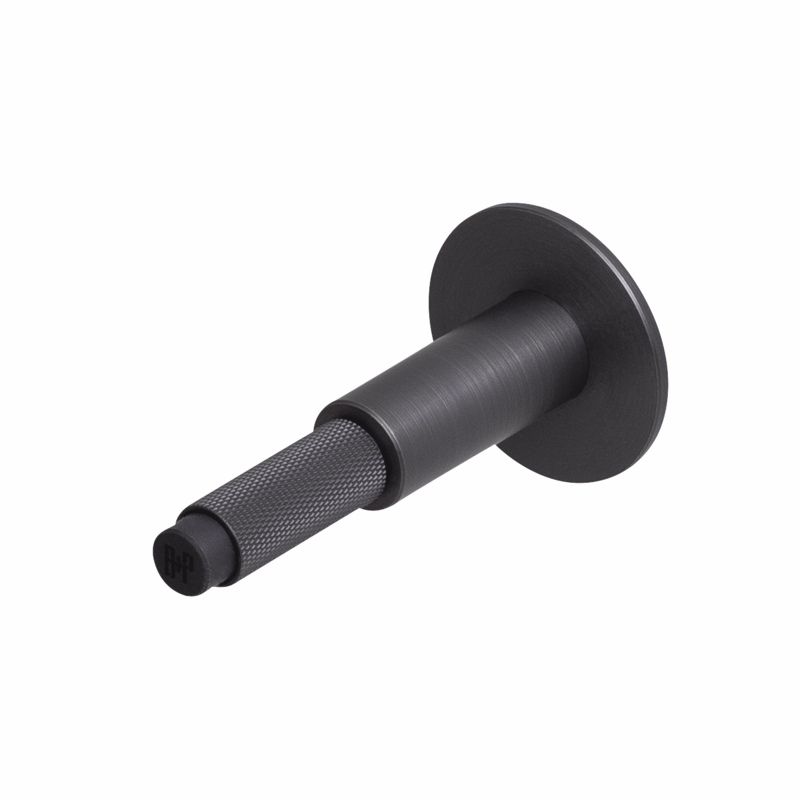 Dørstop mess brun t/væg Ø20/50x96mm Cross