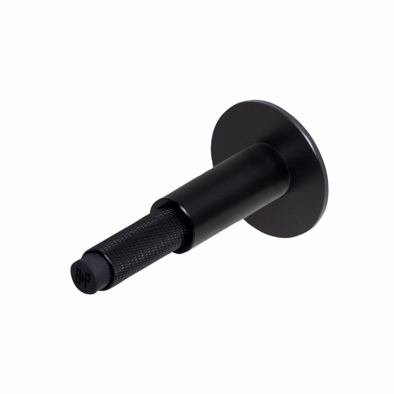 Dørstop alu sort t/væg Ø20/50x96mm Cross