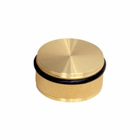 Buster + Punch - Dørstop mess lak t/gulv Ø54x25mm Cross