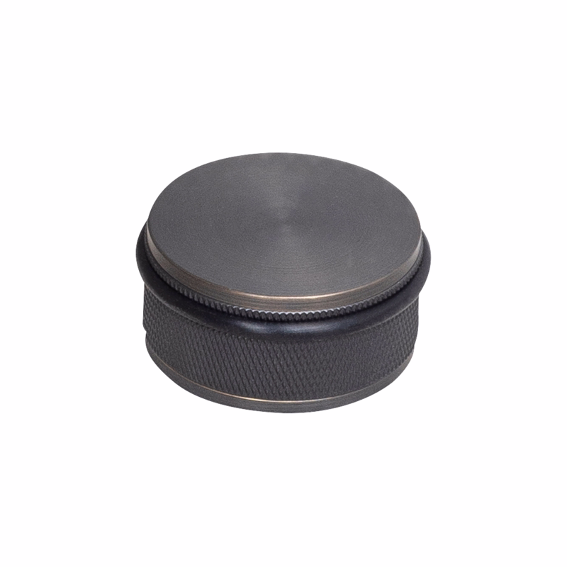 Dørstop mess brun t/gulv Ø54x25mm Cross