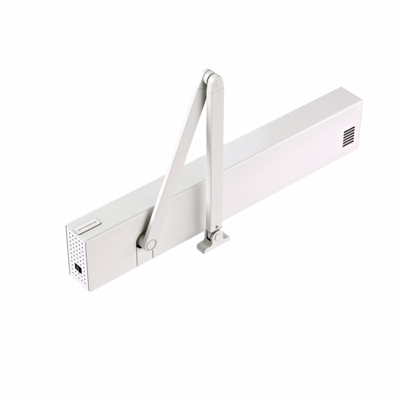 Aut. Døråbner ED250 hvid, komplet m/arm 0-225mm