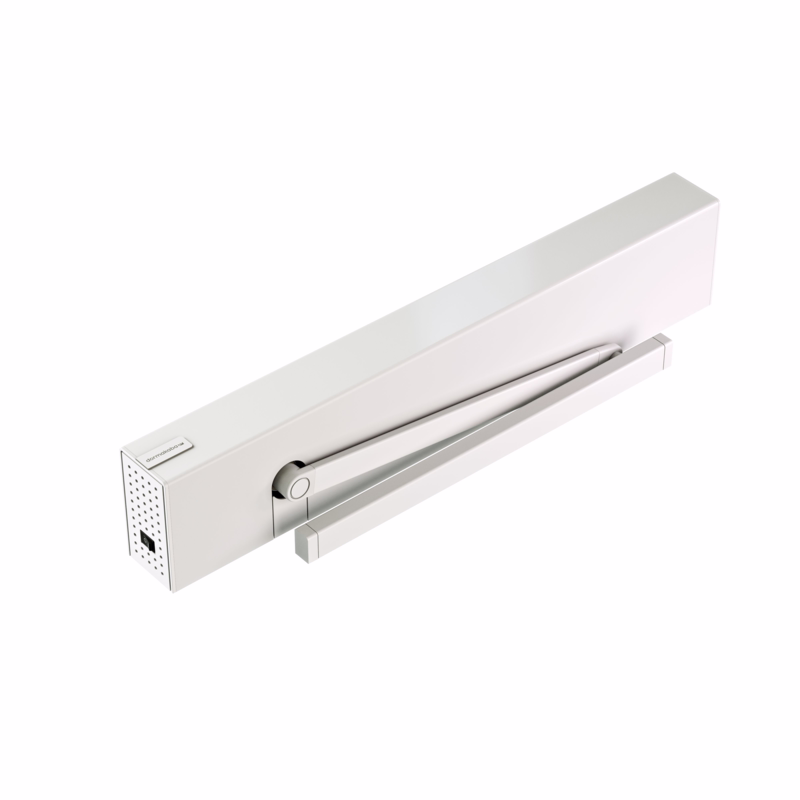 Aut. Døråbner ED100 hvid, komplet m/glideskinne