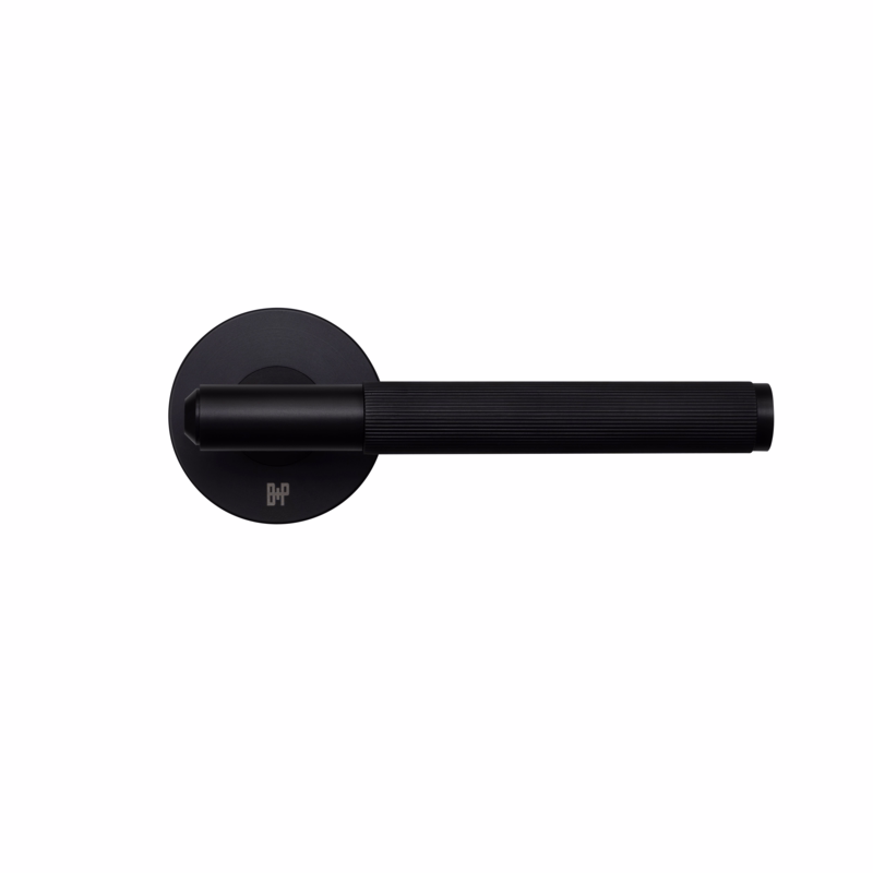 Dørgreb sort Ø18x145 Ø57x4 klips cc30, 35-65 Linear