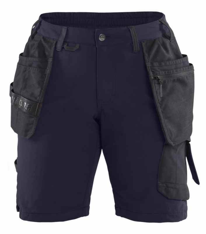 Arbejdsshorts 7183 Dame Mørk Marineblå/Sort, str. C38