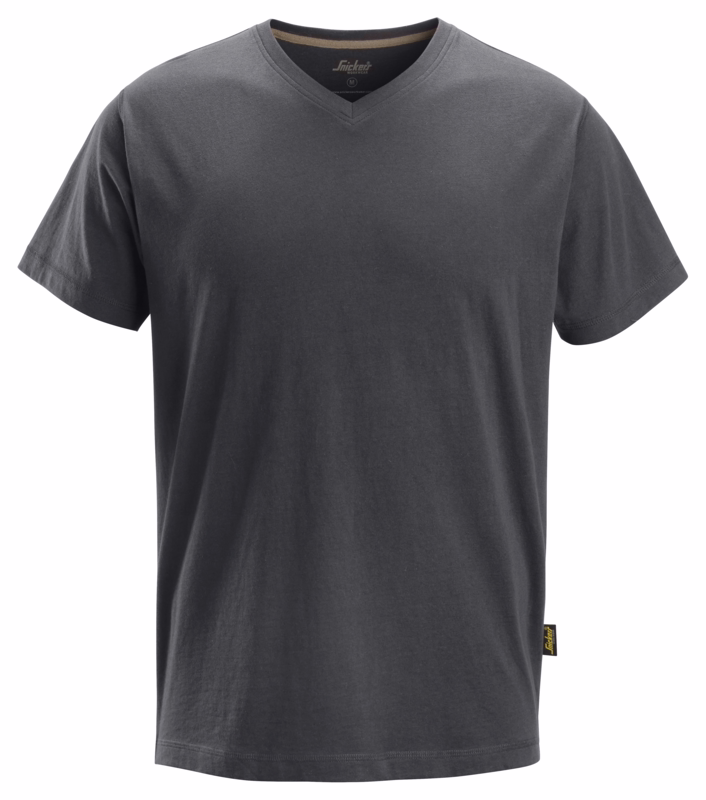 T-shirt V-hals 2512 Koksgrå, str. 3XL