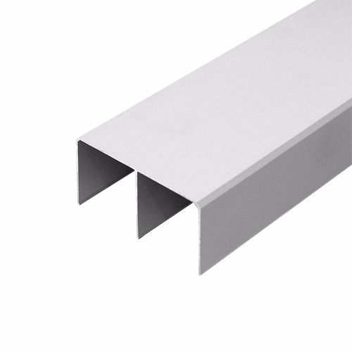 Topskinne sølv dobb. 2m KG50