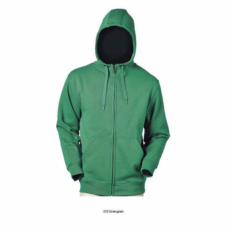 Hættetrøje m/lynlås Gimont Græsgrøn Str. S