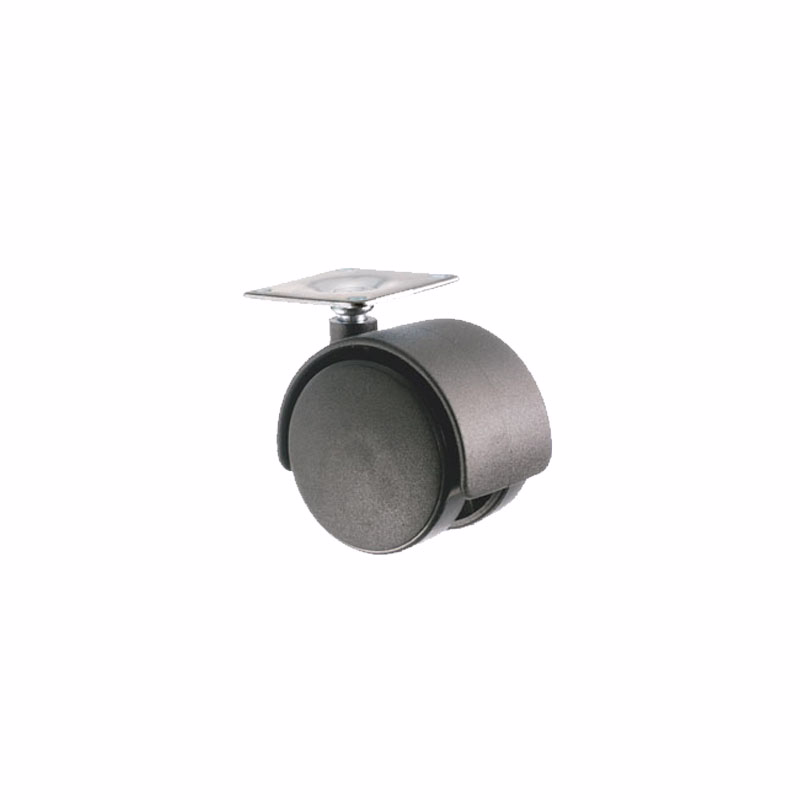 Møbelhjul m/firk plade 40mm á 4 stk