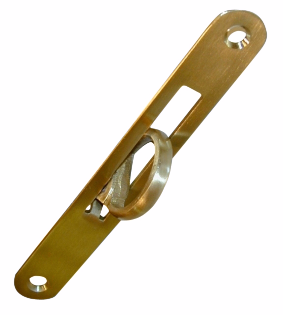 Skydedørsring 20x150mm messing