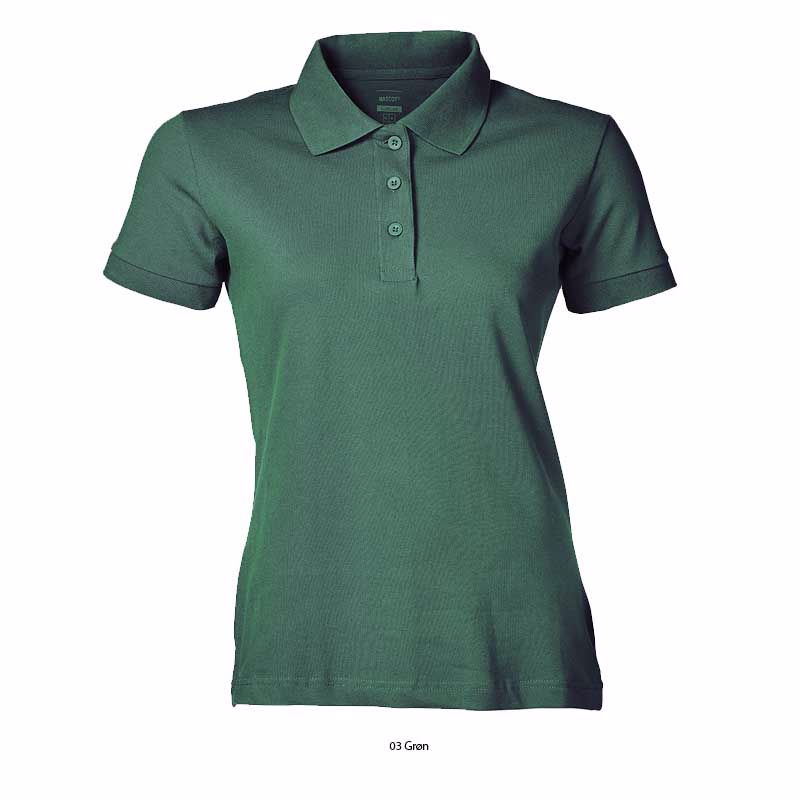 Polo shirt Dame Grasse grøn, Str. L