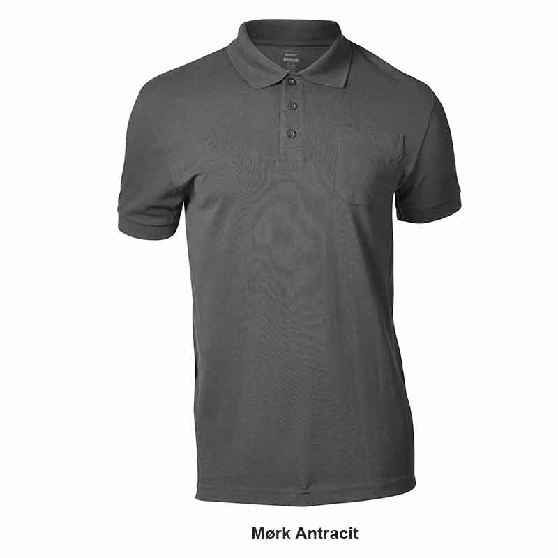 Polo shirt Orgon mørk antracit, Str. 2XL