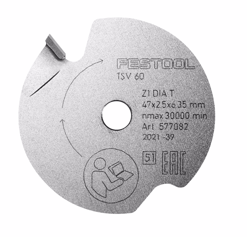 Forridse-savklinge Ø47x2,5x6,35mm Z1