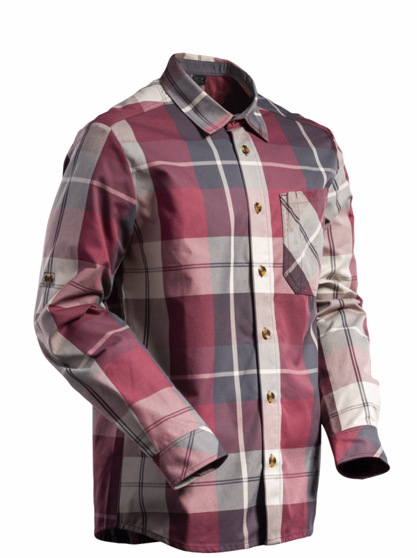 Arbejdsskjorte 22904 Bordeaux tern, str. S