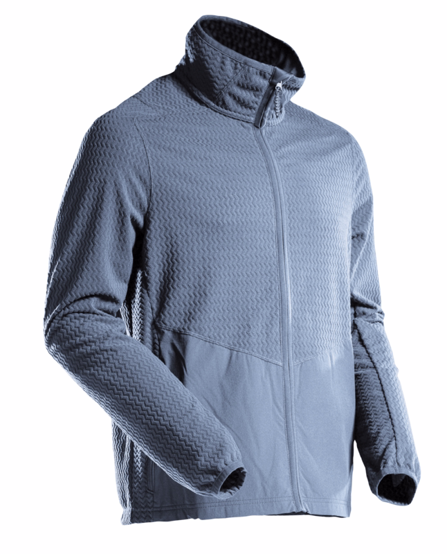 Microfleece trøje 22803 Stenblå, str. M