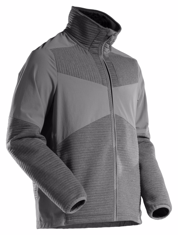 Fleecejakke 22105 Stengrå, str. L