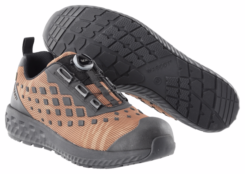 Sikkerhedssko F0650 Nøddebrun/sort, str. 39