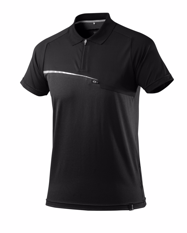 Polo shirt 17283 sort, Str. L