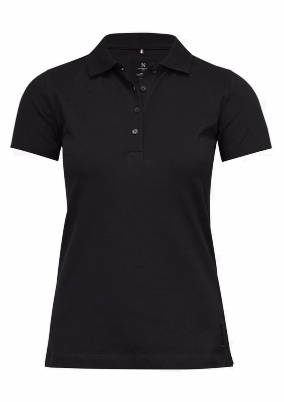 Poloshirt Dame Classic Harvard Black, str. M