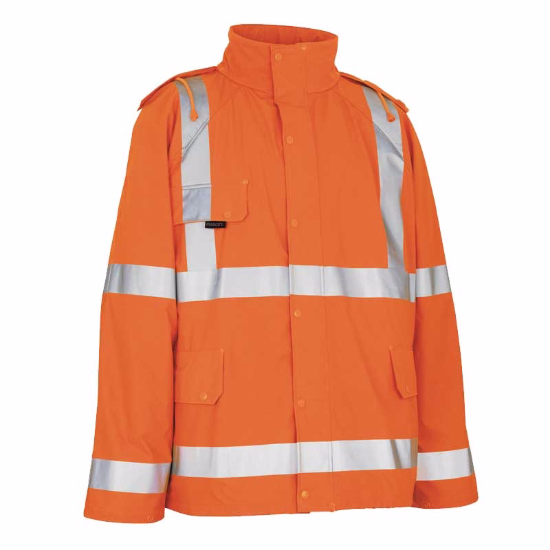 Regnjakke 50101 Feldbach Hi-viz orange, str. S