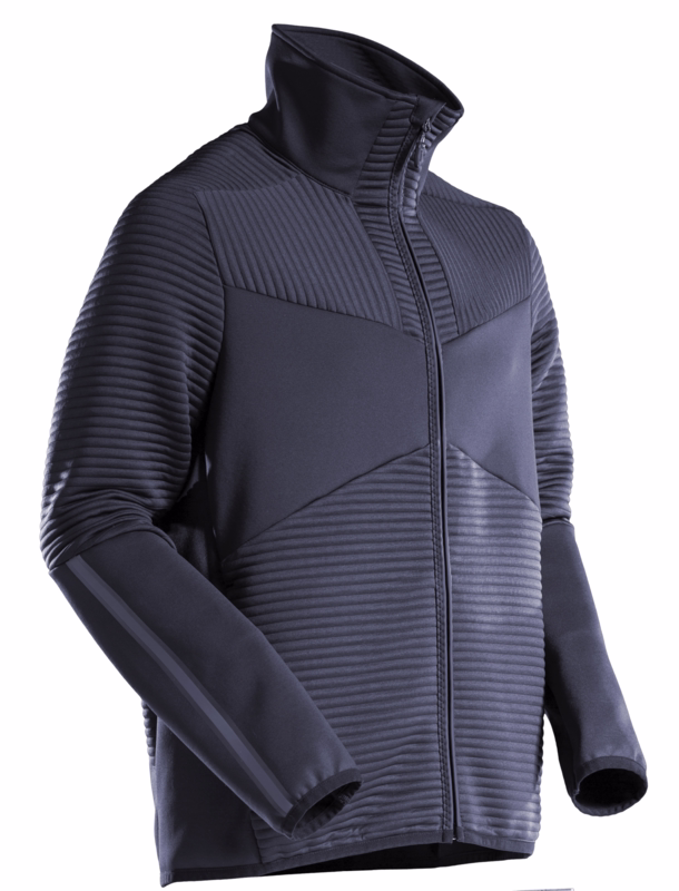 Fleecetrøje m/lyn 22503 Mørk marine, str. XS