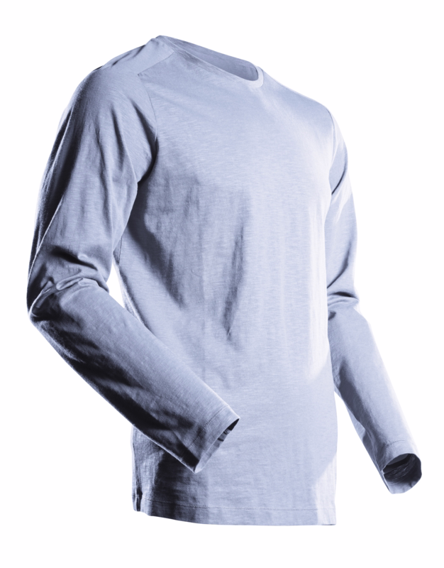 T-shirt L/Æ 22581 Lys stenblå, str. S