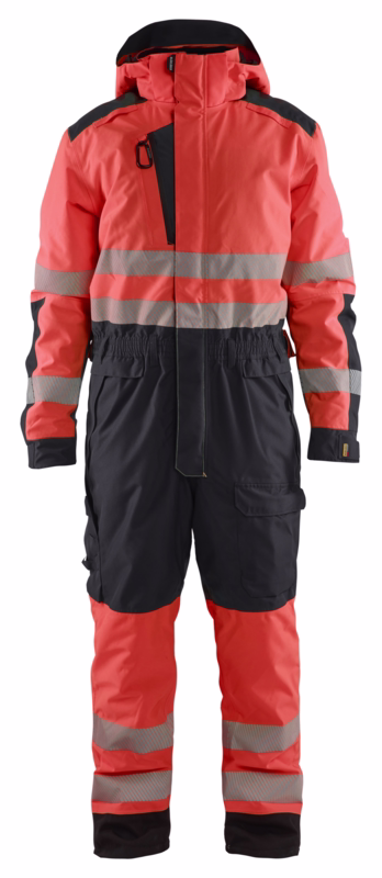 Vinterkedeldragt 6725 Hi-vis Rød/Sort, str. XL