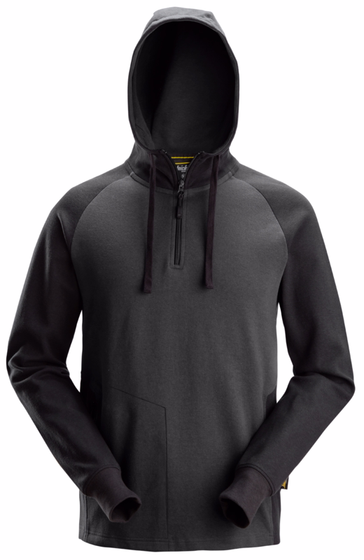 Sweatshirt m/lyn 2842 Koksgrå/sort, str. L