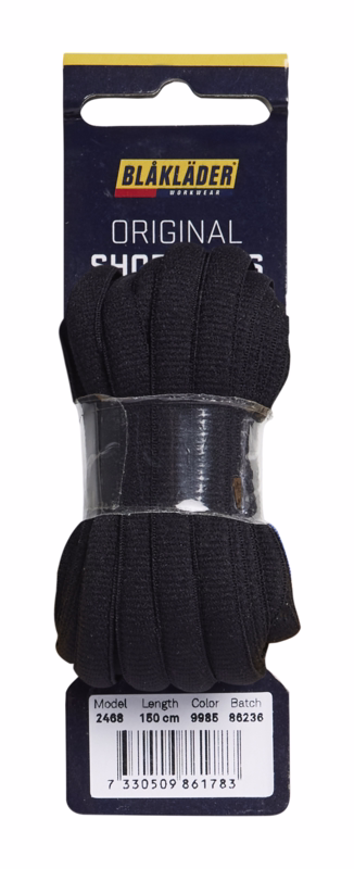 Snørebånd 2468 Sort, str. 115cm