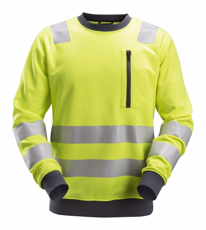 Sweatshirt 8037 Hi-viz gul, str. M