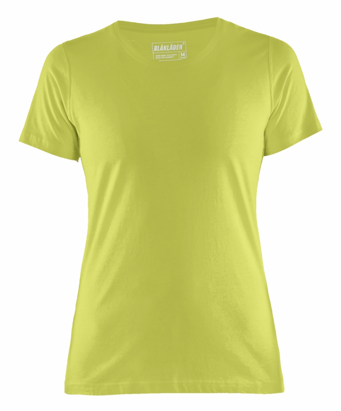 T-shirt 3334 Dame Hi-vis Gul, str. XL