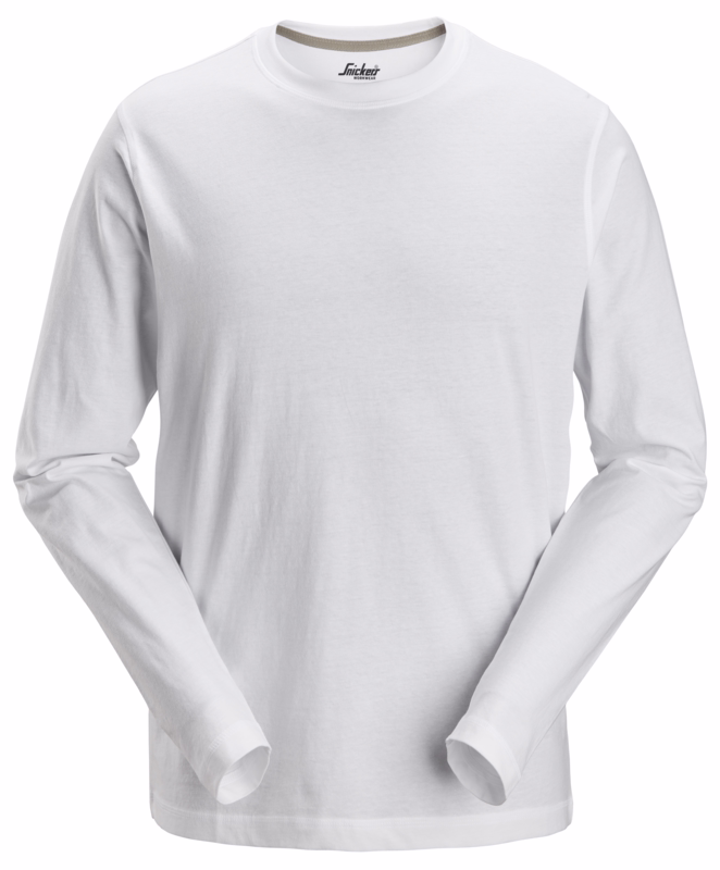 T-shirt L/Æ 2496 Hvid, str. XS