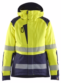 Blåkläder - Vinterjakke 4456 Dame Hi-vis Gul/Marineblå