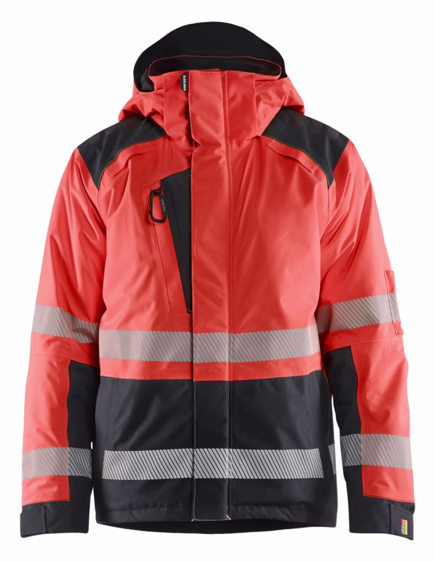 Vinterjakke 4455 Hi-vis Rød/Sort, str. 4XL