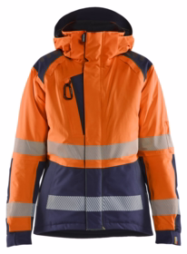 Blåkläder - Vinterjakke 4456 Dame Hi-vis Orange/Marineblå