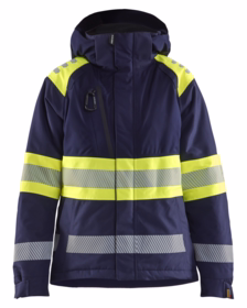 Blåkläder - Vinterjakke 4470 Dame Hi-vis Marineblå/Gul