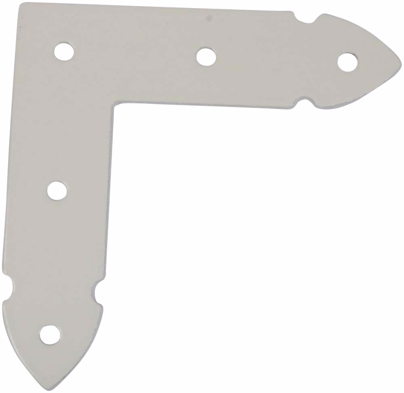 Hjørnebånd hvid 110x26mm m/figur 21626