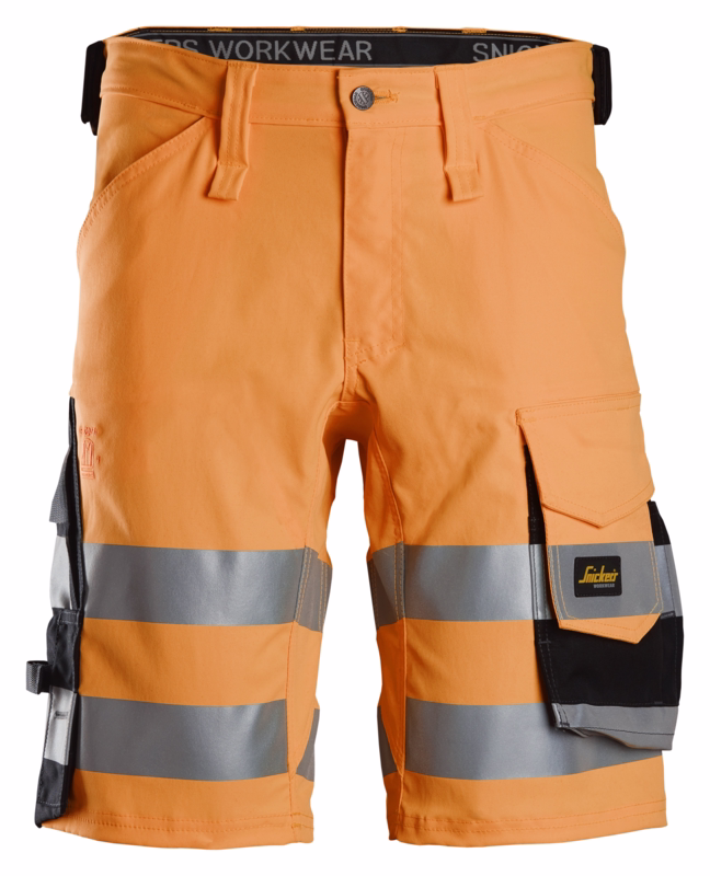 Arbejdsshorts Hi-vis 6136 Orange/sort, str. 50
