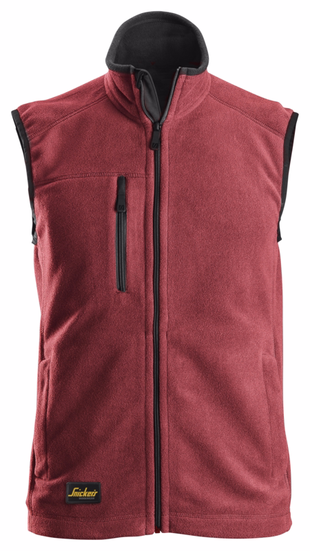 Fleece Vest 8024 Polartec Chilirød/Sort Str. XS