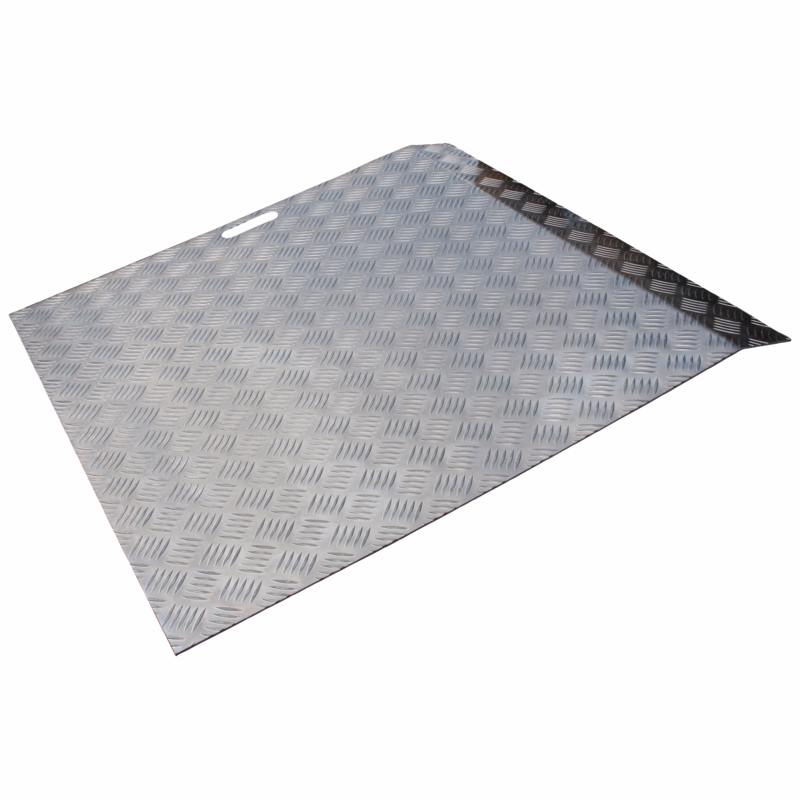 Tærskelbro 800 x 800 mm, 200 kg Alu