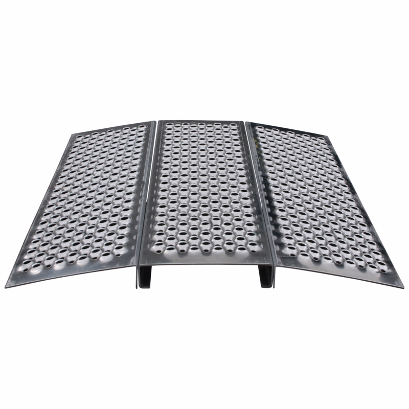 Tærskelbro 3-delt 605 x 700 x 40 mm 200 kg Alu