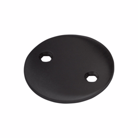 d line - Blindskilt PVD Sort Ø50x3mm massiv cc30mm t/cyl.hul M5