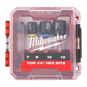 Milwaukee - Magnettopsæt Impact 1/4" 4 dele