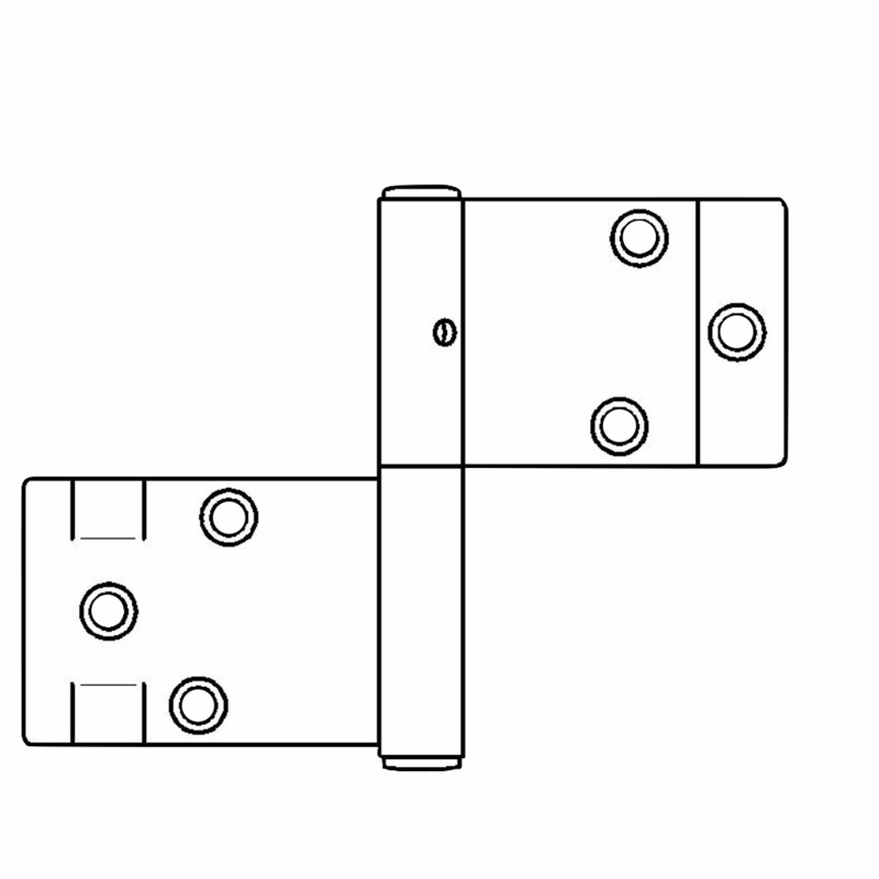 Nothængsel hvid System 700 90mm H 7775, I-pk