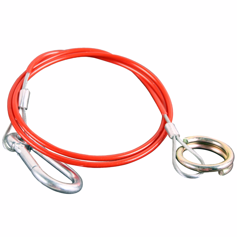 Sikkerhedswire m/ring t/ trailer
