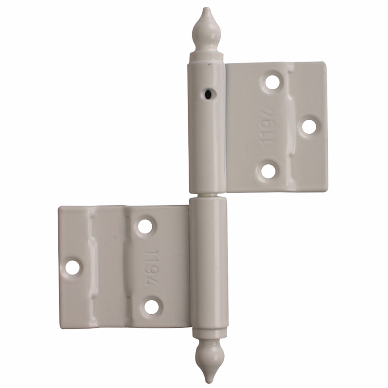 Nothængsel hvid Combi 500/900 100mm V m/Osloknop 1194