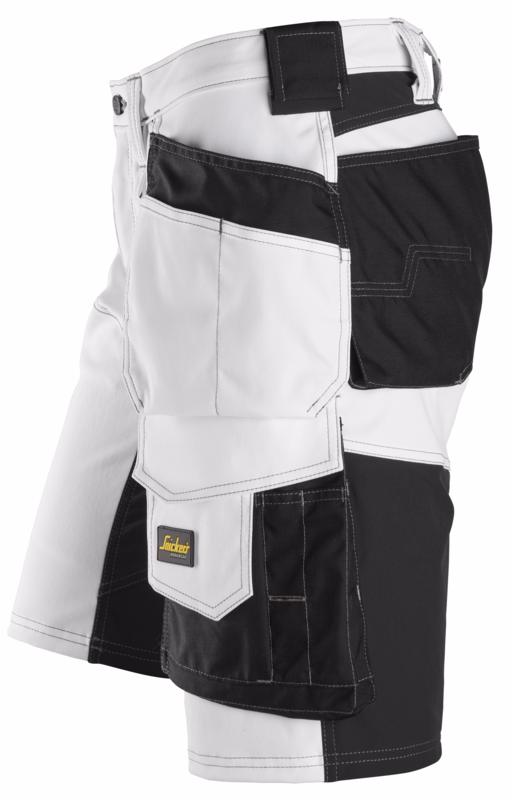 Arbejdsshorts 6151 Hvid/sort, str. 60