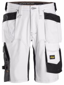 Snickers - Arbejdsshorts 6151 Hvid/sort